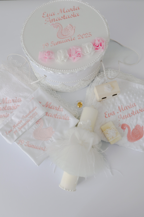 Trusou botez personalizat fetita cu paturica [2]