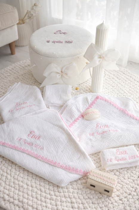 Trusou botez fetita Talia - personalizat, continut muselina [2]