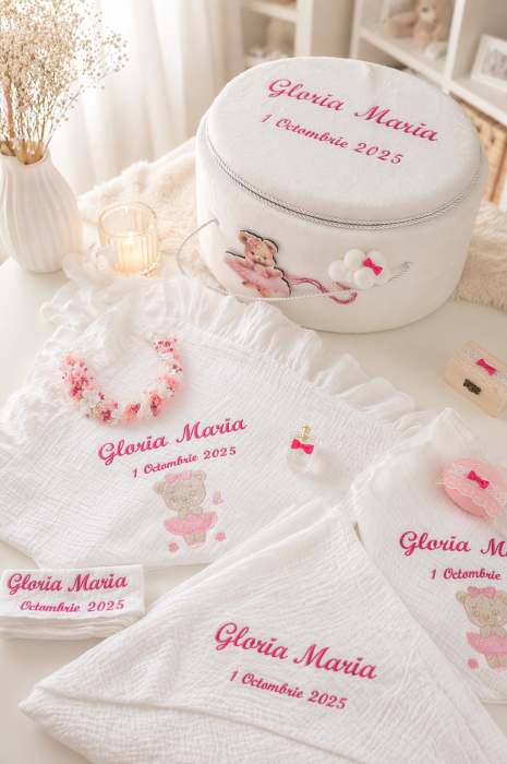 Trusou botez fetita ursulet balerina [3]