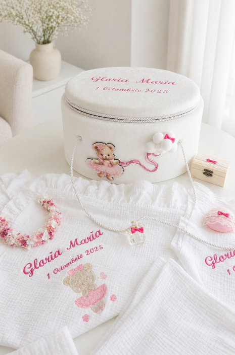 Trusou botez fetita ursulet balerina [4]