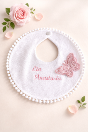 TURBANE SI BONETE - Bavetica cu fluturas personalizabila