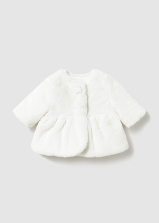 PALTONASE BOTEZ - Blanita eleganta bebe Mayoral