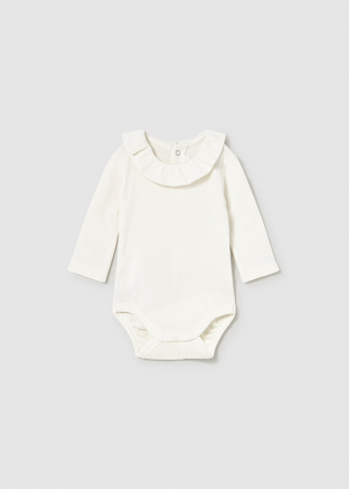 BOTEZ FETIȚE - Body bumbac fetita cu guler