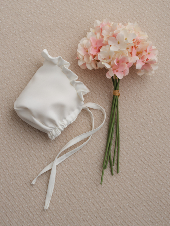 TURBANE SI BONETE - Boneta White Blossom barbie captusita cu bumbac