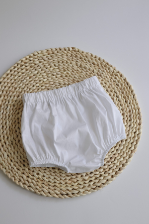 ACCESORII BOTEZ - Chilotei bebelus bumbac alb