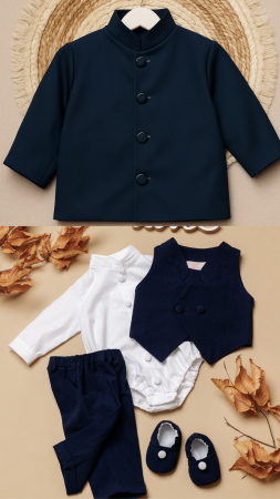 BOTEZ BAIEȚEI - Costumas botez baietel Anton by Little Claire