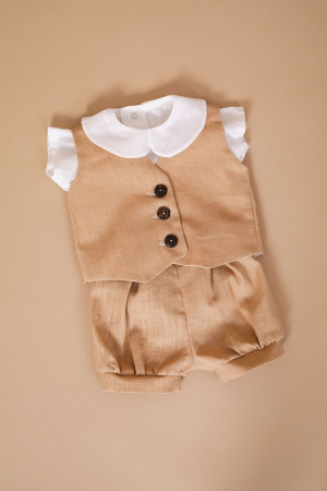 Costumas botez 3 piese Little Gentleman [2]