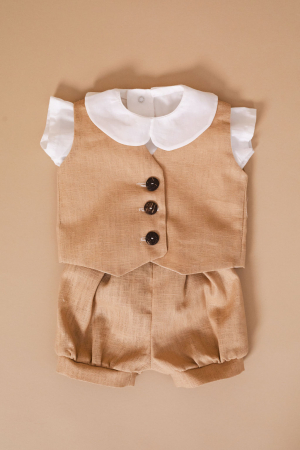 Costumas botez 3 piese Little Gentleman [3]
