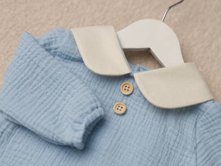 Costumas botez baietel Elias cu materiale premium [3]