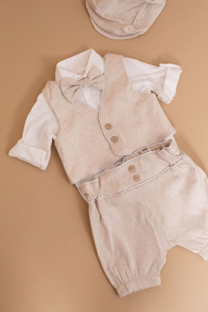 TINUTE BOTEZ BAIETEI - Costumas botez baietel James by Little Claire