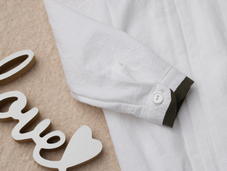 Costumas botez baietel Liam- verde kaki [13]