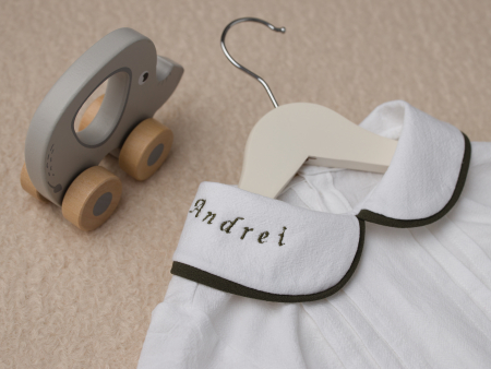 Costumas botez baietel Liam- verde kaki [2]