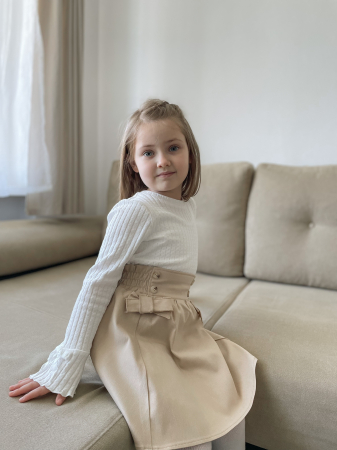 Fusta pentru fetite Sabina beige [4]