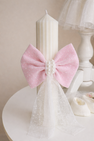 LUMANARI BOTEZ FETITE - Lumanare blush Signature