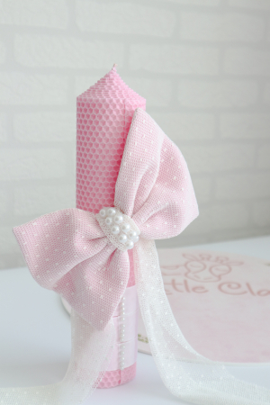 LUMANARI BOTEZ FETITE - Lumanare botez fetita Pink Pearl
