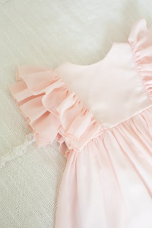 ROCHITE BOTEZ FETITE - Rochia eleganta pentru fete Peach touch