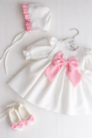 ROCHITE BOTEZ FETITE - Rochita botez Barbie cu funda personalizabila