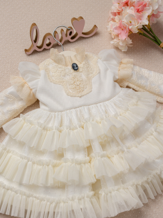 Rochiță de botez pentru fetițe – model Elise Epoque- Little Claire [1]