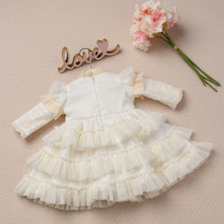Rochiță de botez pentru fetițe – model Elise Epoque- Little Claire [6]