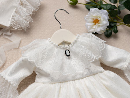 alt= ”Rochita de botez Agatha pentru fetite” [13]