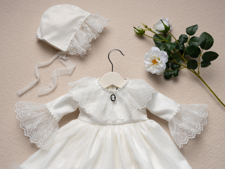 alt= ”Rochita de botez Agatha pentru fetite” [12]