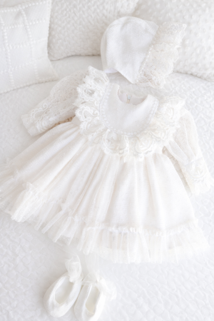ROCHITE BOTEZ FETITE - Rochita botez Lace Heirloom – piesă de colecție pentru momente speciale