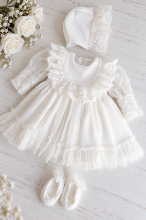 ROCHITE BOTEZ FETITE - Rochita botez Lace Heirloom – piesă de colecție pentru momente speciale