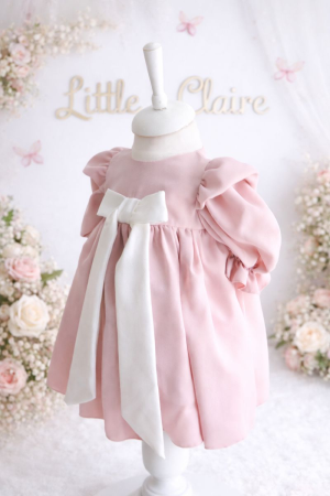 BOTEZ FETIȚE - Rochita botez Lidia roz pudra editie limitata
