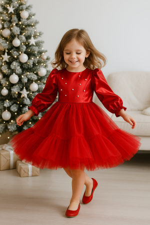 SĂRBĂTORI DE IARNĂ - Rochita eleganta fetite Eleri