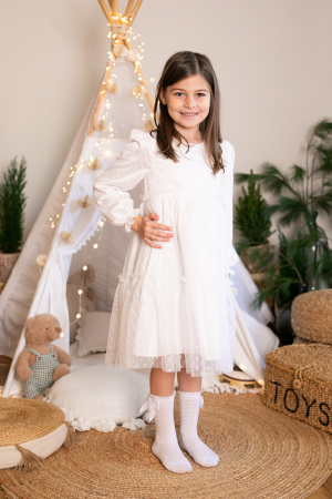 SĂRBĂTORI DE IARNĂ - Rochita fulg de nea Snow- LittleClaire