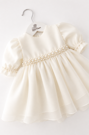 ROCHITE BOTEZ FETITE - Rochita Precious Moments - organza si crep fin