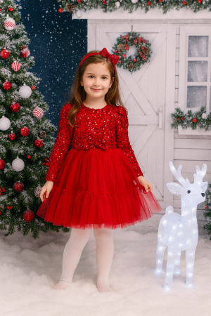 SĂRBĂTORI DE IARNĂ - Rochita Shining Red