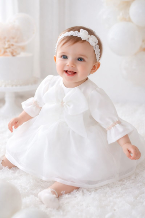 ROCHITE BOTEZ FETITE - Rochita botez alba Talia by Little Claire