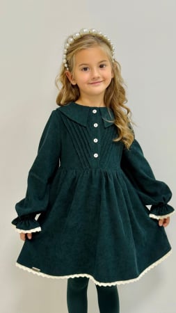 ROCHITE ELEGANTE FETE - Rochita velur Linea verde smarald editie limitata