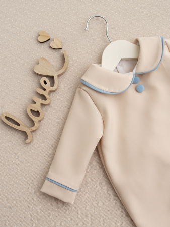 Salopeta baietel Lucas din stofa moale captusita cu bumbac [1]