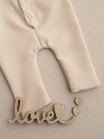 Salopeta baietel Lucas din stofa moale captusita cu bumbac [7]