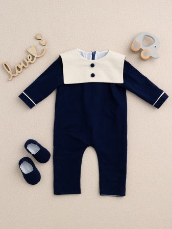 TINUTE BOTEZ BAIETEI - Salopeta botez baietel Leon bleumarin