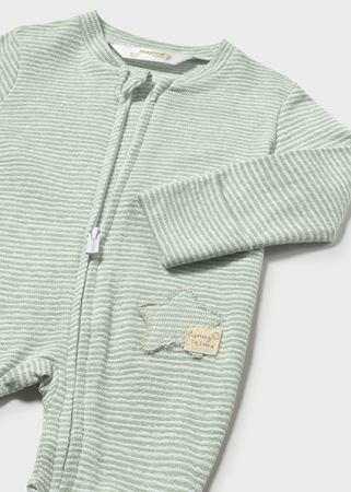 CADOURI PENTRU BEBELUSI - Salopeta cu fermoar nou nascut baietel 100 % bumbac