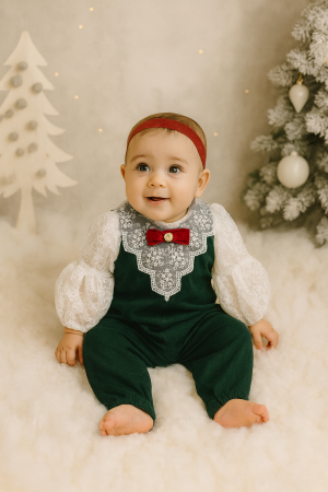 SĂRBĂTORI DE IARNĂ - Salopeta eleganta fetite Esme