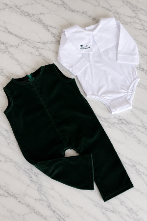 TINUTE BOTEZ BAIETEI - Set 2 piese baietel Gabriel cu guler personalizabil
