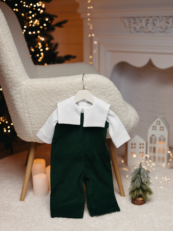 TINUTE BOTEZ BAIETEI - Set 2 piese baietel Gabriel cu guler personalizabil