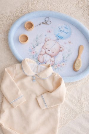 PRIMA ANIVERSARE - Set aniversar baietel tavita si salopeta eleganta Lucas