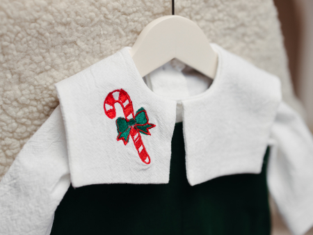 Set băiețel Gabriel– rafinament de iarnă în verde smarald [3]