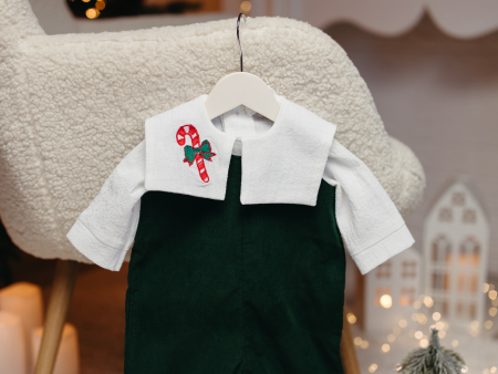 Set băiețel Gabriel– rafinament de iarnă în verde smarald [4]