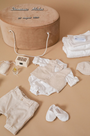 SETURI BOTEZ BAIETEI - Set botez baietel James- varianta standard bumbac
