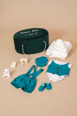 Set botez complet Turquoise Charm- varianta muselina [3]