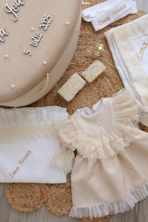 SETURI BOTEZ FETITE - set botez fetiță Clarisse by Little Claire