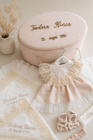 SETURI BOTEZ FETITE - set botez fetiță Clarisse by Little Claire