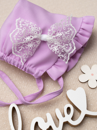 Set Botez Fetiță – Cufăr Personalizat, Rochiță Douche Lavande și Trusou din Muselină [7]