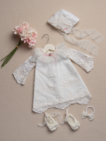 Set botez fetiță – Trusou personalizat & rochiță Isadora- Little Claire [15]